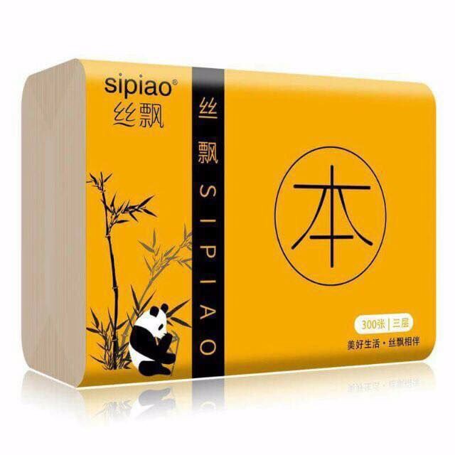 Giấy ăn gấu trúc Sipao siêu dai, mềm mịn, Giấy an sipao Thế Giới Khăn