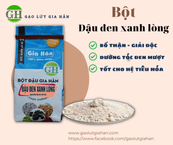 Bột đậu đen xanh lòng [ 400g ] Gia Hân , 100% thiên nhiên, làm từ hạt đậu đen xanh lòng vườn siêu sạch .