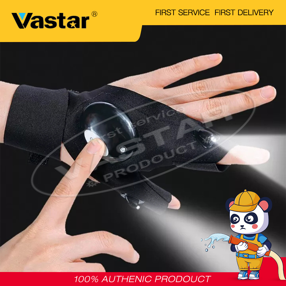 Vastar Hand Tools Lighting Waterproof Gloves with Led Light for Repair