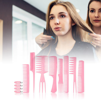 Bộ 12 Chiếc Lược Chải Tóc Bộ Lược Tạo Kiểu Cho Thợ Cắt Tóc Với 4 Chiếc Lược Cắt Tóc Kẹp Mỏ Vịt Bộ Lược Chải Chống Tĩnh Điện Cho Nam Nữ
