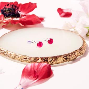 Bông tai Simple Đá Ruby Gypsy.lala