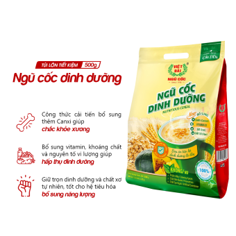 Combo 5 sản phẩm Bột ngũ cốc dinh dưỡng Việt Đài túi 500g