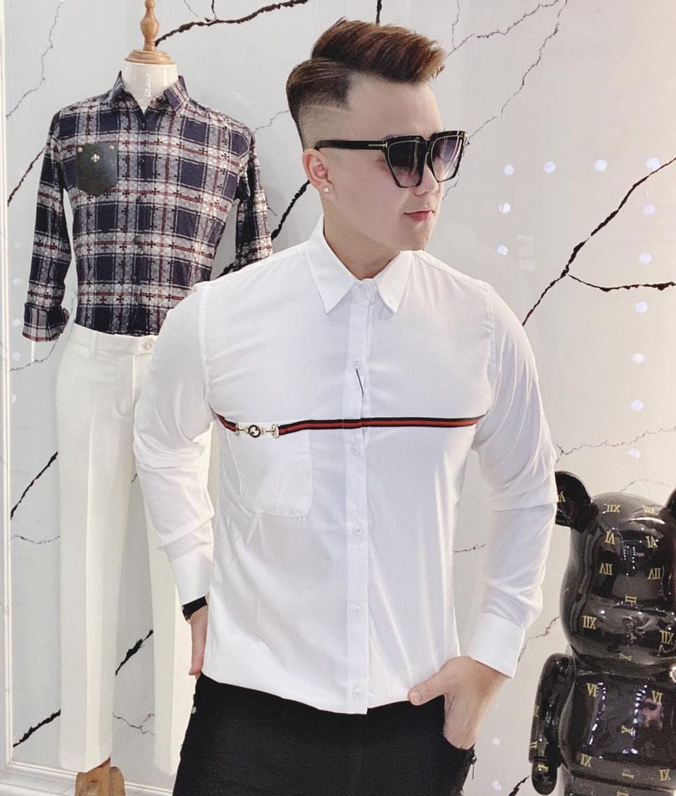 [HCM]Áo Sơ Nam Lịch Lãm Kiểu Dáng Hàn Quốc Trẻ Trung Thời Trang  ADAM SHOP