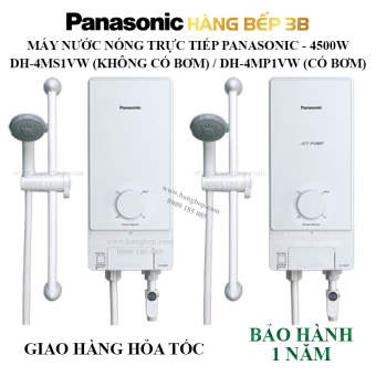 Máy nước nóng trực tiếp Panasonic DH-4MP1VW 4500W có bơm - Hàng Bếp 3B