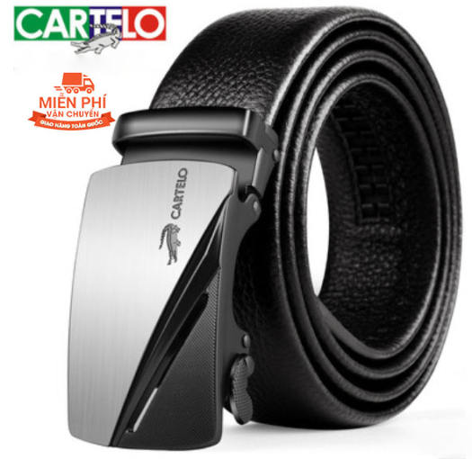 Thắt lưng da nam cao câp CARTELO -101, 104, 105, 73.  Thắt lưng  nam da bò. Dây lưng nam, dây nịt nam rộng 3,5cm [MYGOOD]