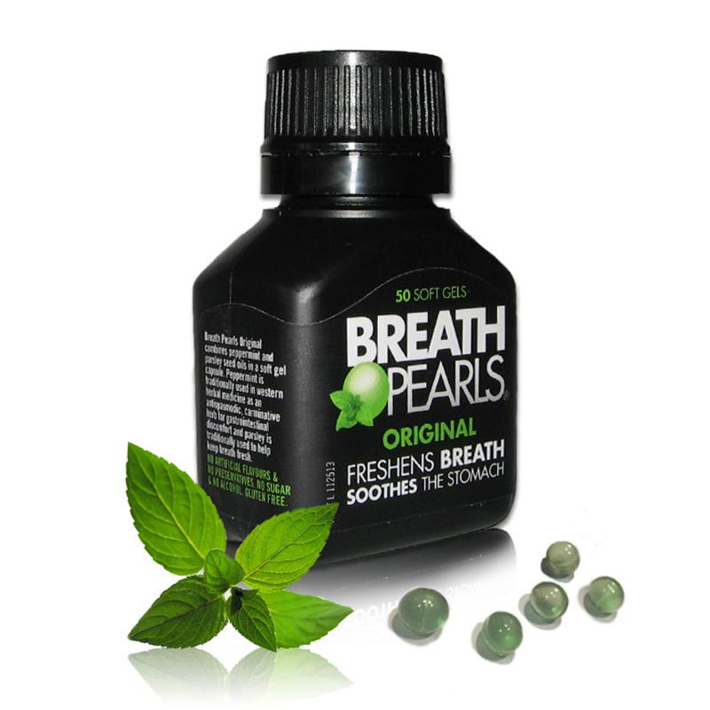 Breath Pearls [Viên uống thơm miệng của Úc 50 viên]