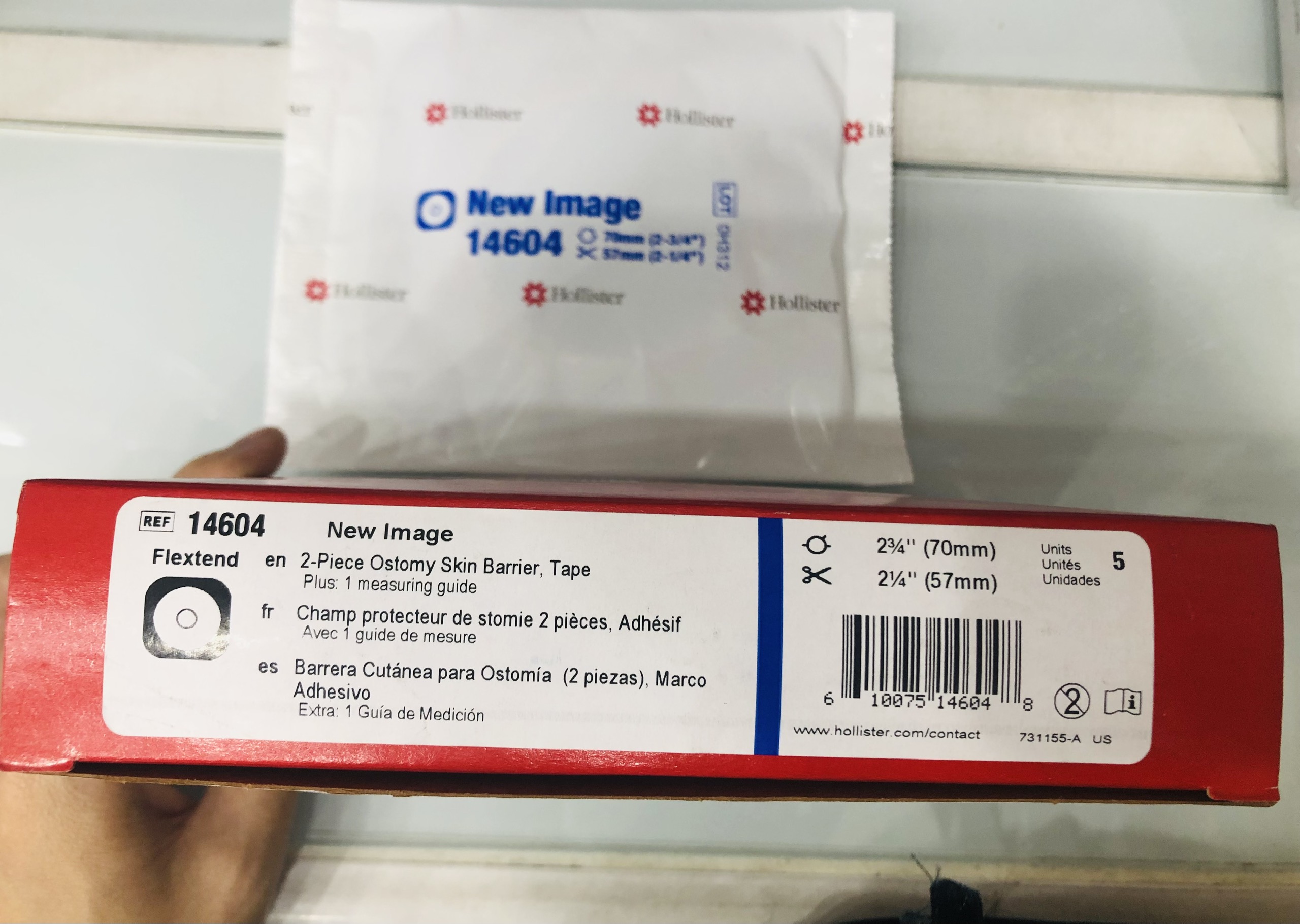 COMBO 5 Đế hậu môn nhân tạo Holliester 14604 sử dụng với túi chứa phân 118104, 18194