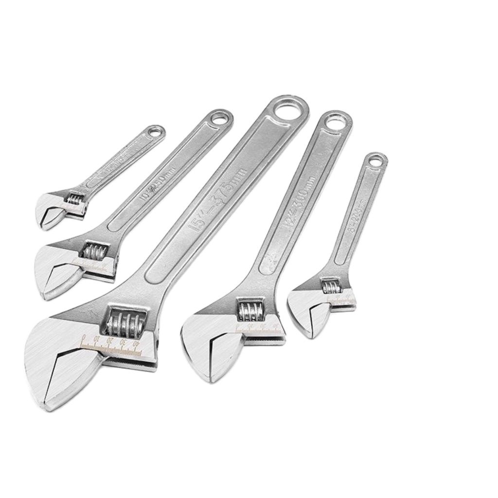Mỏ lết đủ size 4 6 8 10 12 15 thép đúc chuẩn nặng tay chống rỉ sét