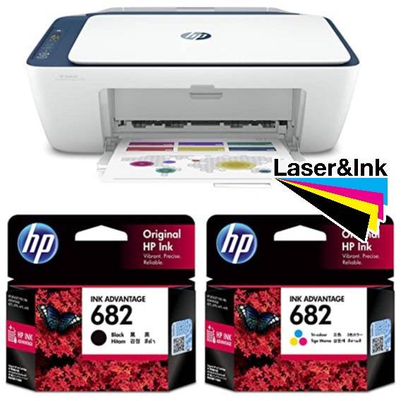 Hp 682 Black and Color Ink Cartridges ราคา 450 บาท*ส่งฟรี