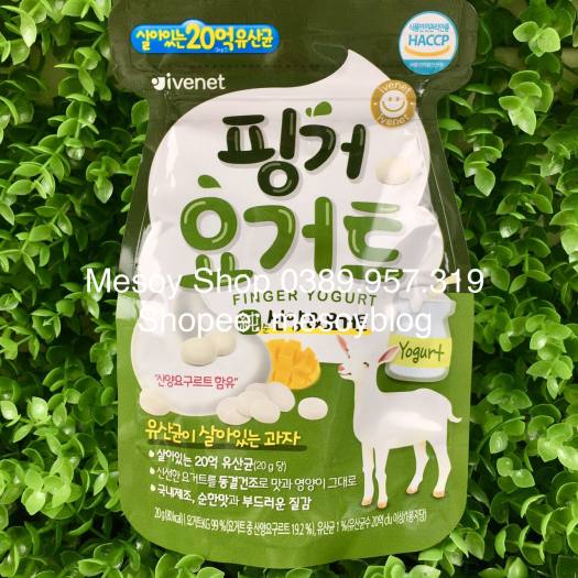 Sữa chua khô ivenet hàn quốc nhiều vị