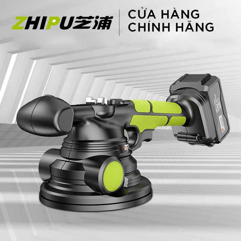 Máy rung gạch lát sàn, ốp gạch mem tường sử dụng Pin lithium - Một sản phẩm của Zhipu -100% Thương hiệu và công nghệ của Đức