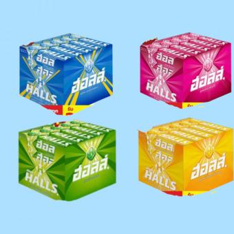 Lốc 20 Thanh Kẹo Ngậm Halls Gíup Thơm Miệng Nhập Khẩu Thái Lan