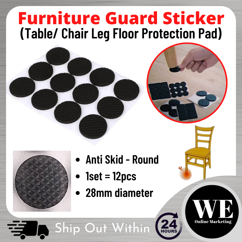 (Ready Stock) Furniture Guard Sticker - Self-Adhesive Floor Protection Pad Chair Table Leg Kaki Perabot Meja Kerusi