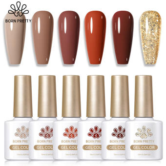 BORN PRETTY 1 Chai 10Ml Gel Sơn Móng Tay UV Gel Sơn Móng Tay Màu Đỏ Xanh Lá Cây Màu Vàng Nude Gel Sơn Móng Tay