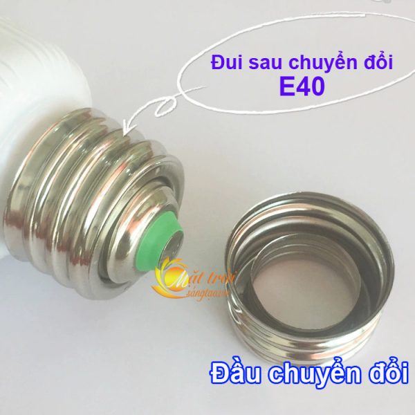 Combo 5 đầu chuyển đổi đui xoáy e27-e40 v2