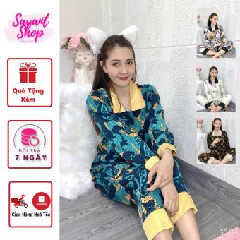 Pijama Mango Vải Đẹp - Đồ Bộ Pijama Tay Dài - Pizama Nữ - Savant Shop