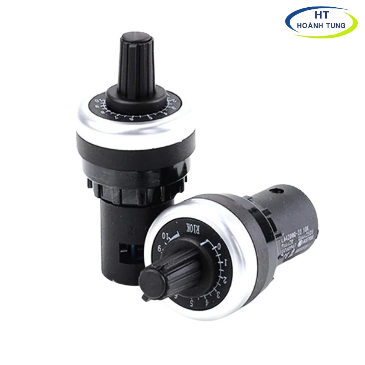 Biến trở la42dwq đường kính 22mm, chiết áp 2k, 5k, 10k, 50k, 500k dùng trong biến tần điều chỉnh tốc độ động cơ