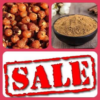 Combo 1 kg bột bồ hòn tặng 200g quả bồ hòn ngâm enzym thử