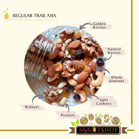 MyNUTSHOP Regular Trail Mix: Nut and Raisin Mixture