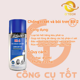 Dầu tẩy rỉ sét và bôi trơn OTECH BX-2