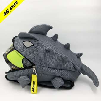 Balo rồng vải  nhung,Balo khủng long lưới cao cấp màu xám