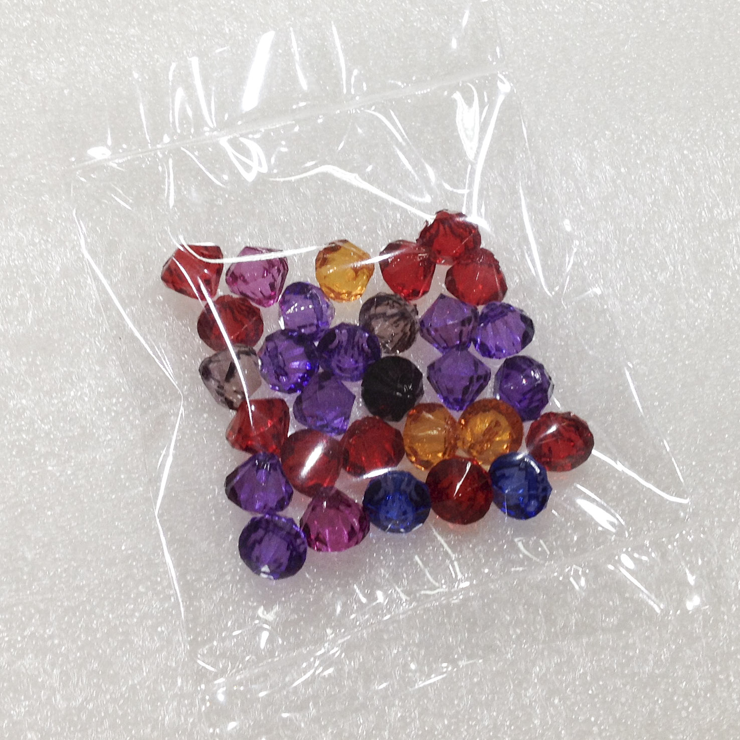 Combo 30 hạt nhựa kim cương,Cườm nhựa pha lê ancrylic kết màn, làm rèm cửa, trang trí trang sức thủ công lấp lánh