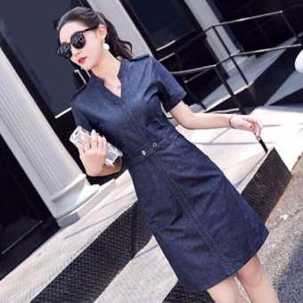 Đầm Jean Nữ Dịu Dàng Ôm Body Thời Trang