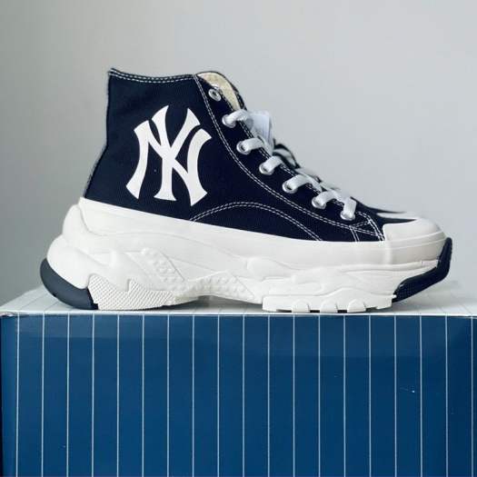 Giày MLB Chunky High New York Yankees Black Màu Đen