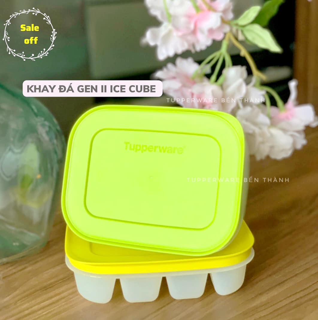 Set 2 Khay đá Tupperware dung tích 160ml, nhựa dày dẻo - New arrival