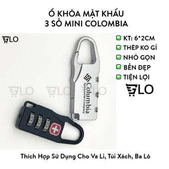 Ổ Khóa 3 Số Mini Du Lịch Columbia