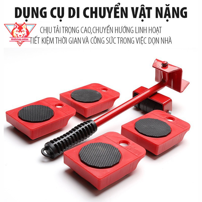 Bộ dụng cụ nâng và hỗ trợ di chuyển đồ đạc thông minh, dụng cụ di chuyển vật nặng, vật cồng kềnh