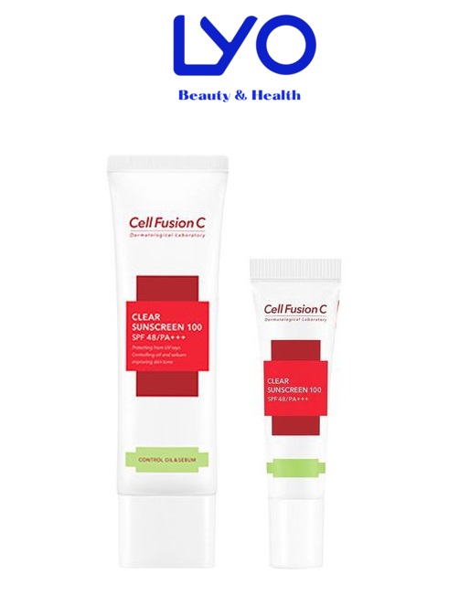 Kem Chống Nắng Dành Cho Da Dầu Cell Fusion C Clear Sunscreen 100 SPF 48/PA+++ 10ml/50ml Lyo Shop