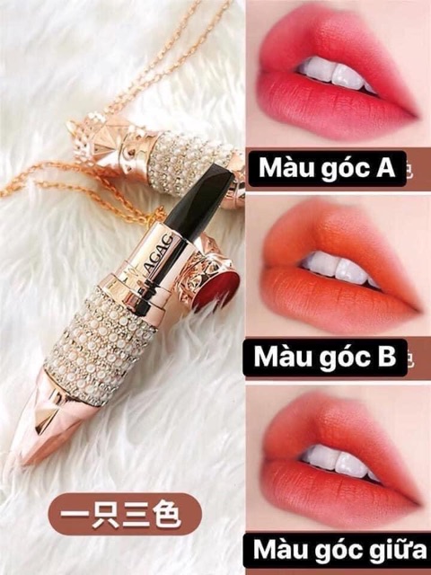 Son 3 màu agag kim cương