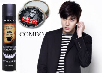 Sáp Vuốt Tóc Mềm Cho Nam, Combo Gôm The Pro Lock Và Sáp Uppercut Giá Rẻ Mẫu 96