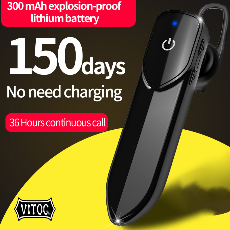 Tai Nghe Không Dây Bluetooth V19, Tai Nghe Trong Tai Có Micro Rảnh Tay, Tai Nghe Thể Thao Chống Nước, Tai Nghe Bluetooth 4.2 300MAh