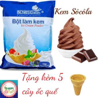 Bột làm kem tươi vị Socola- Túi 1kg