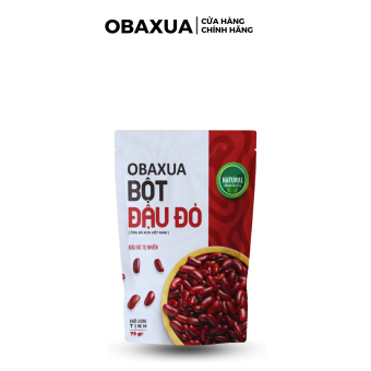 Bột Đậu Đỏ Nguyên Chất OBAXUA cho làn da mềm mại & rạng rỡ túi 75Gr