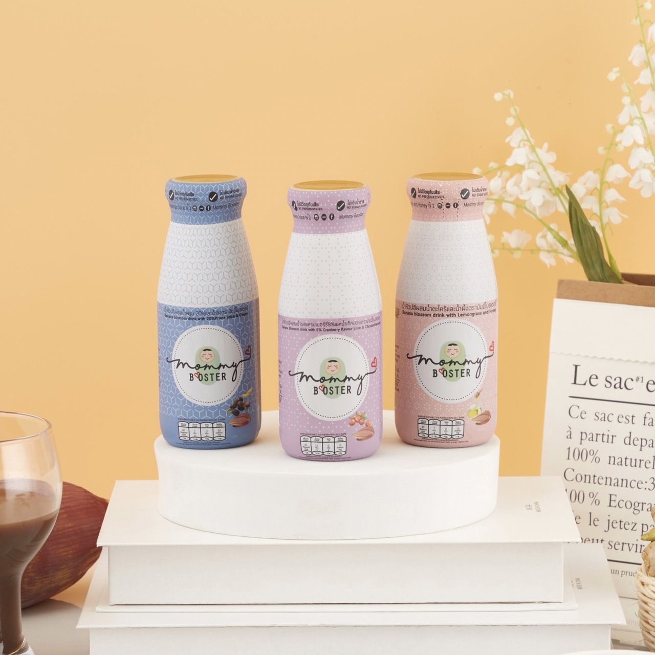 👍ขายดี พร้อมส่ง ! น้ำหัวปลีออร์แกนิค Mommy Booster คละรส 15 ขวด บำรุงครรภ์ และบำรุงน้ำนมคุณแม่