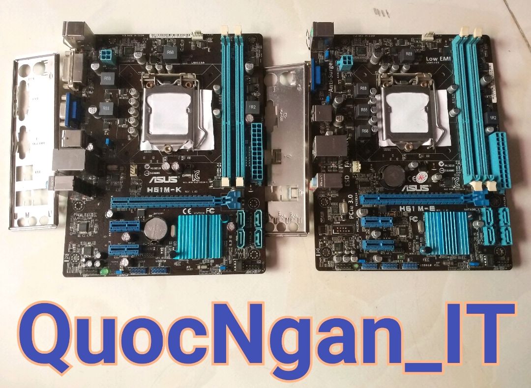 Main pc asus h61 fclga1155 - hàng tháo máy zin nguyên bản + fe chắn - không renew - bh 1 đổi 1 ...