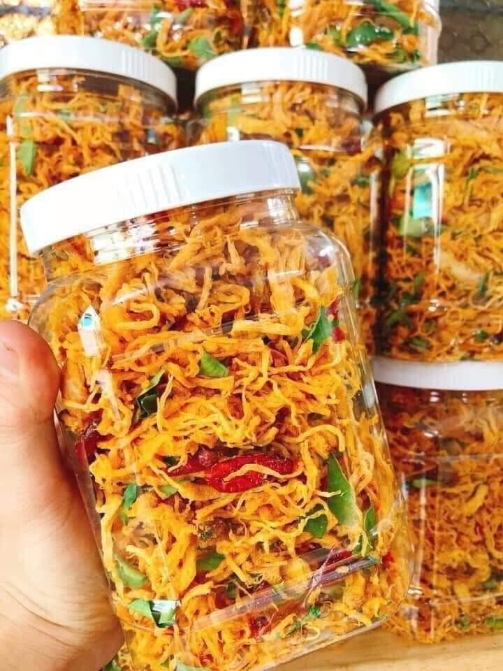 Khô gà xé, khô gà lá chanh, khô gà cay lá chanh loại 1