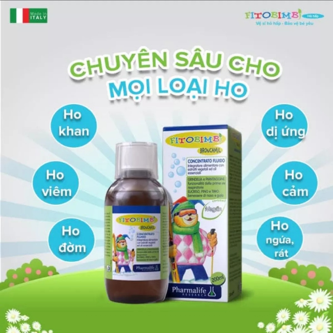 Siro giảm ho Brocamil Fitobimbi