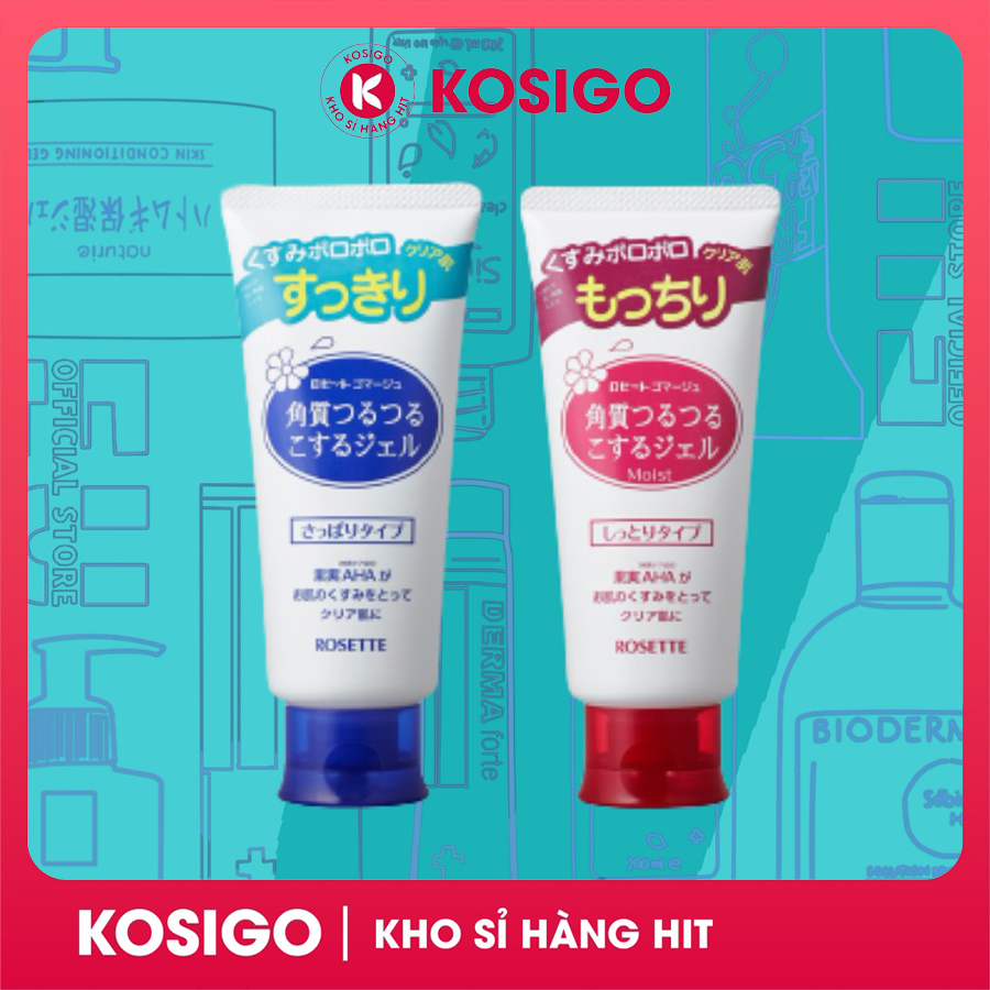 Tẩy da chết ROSETTE 120g nội địa Nhật chính hãng, tẩy tế bào chết dịu nhẹ an toàn hiệu quả