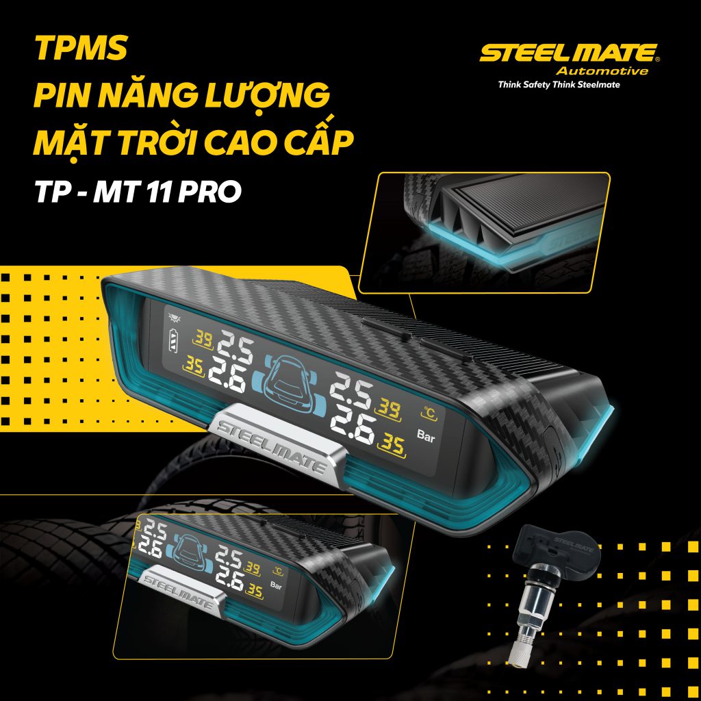 Steelmate MT11 Pro _ Cảm biến áp suất lốp Steelmate MT11 Pro