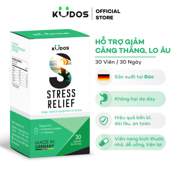Viên nang giảm stress KUDOS STRESS RELIEF (Hộp 30 viên)