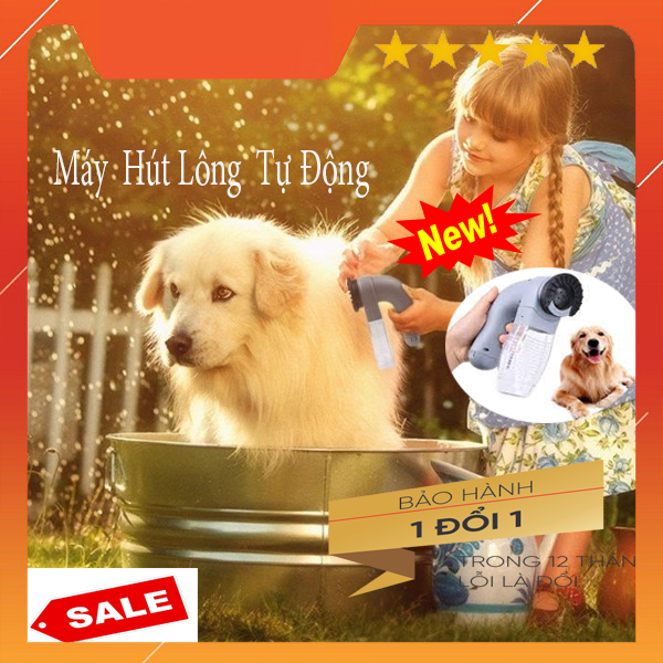 Máy hút lông dọn lông rụng chó mèo shed pal - máy hút lông chó mèo giúp làm sạch lông, không gây đau thú cưng, động cơ an toàn và không gây tiếng ồn- bh 6 tháng