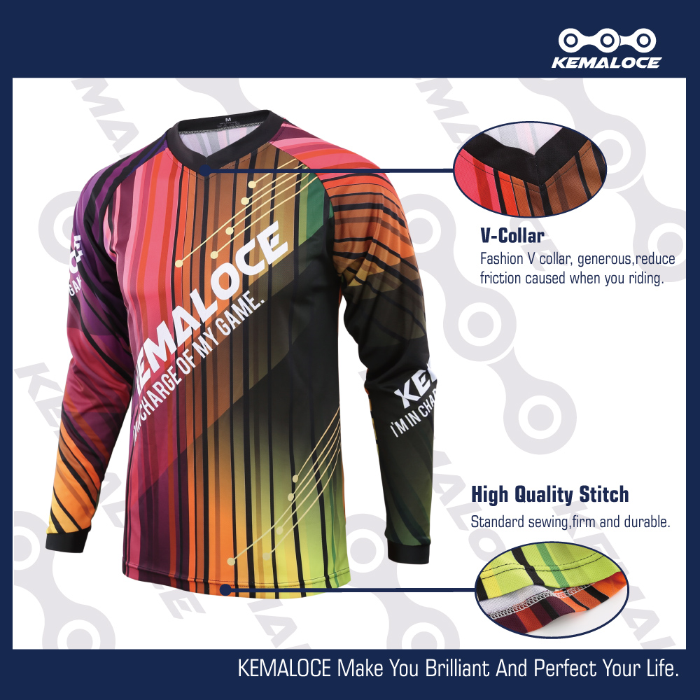 front detail of MTB jersey