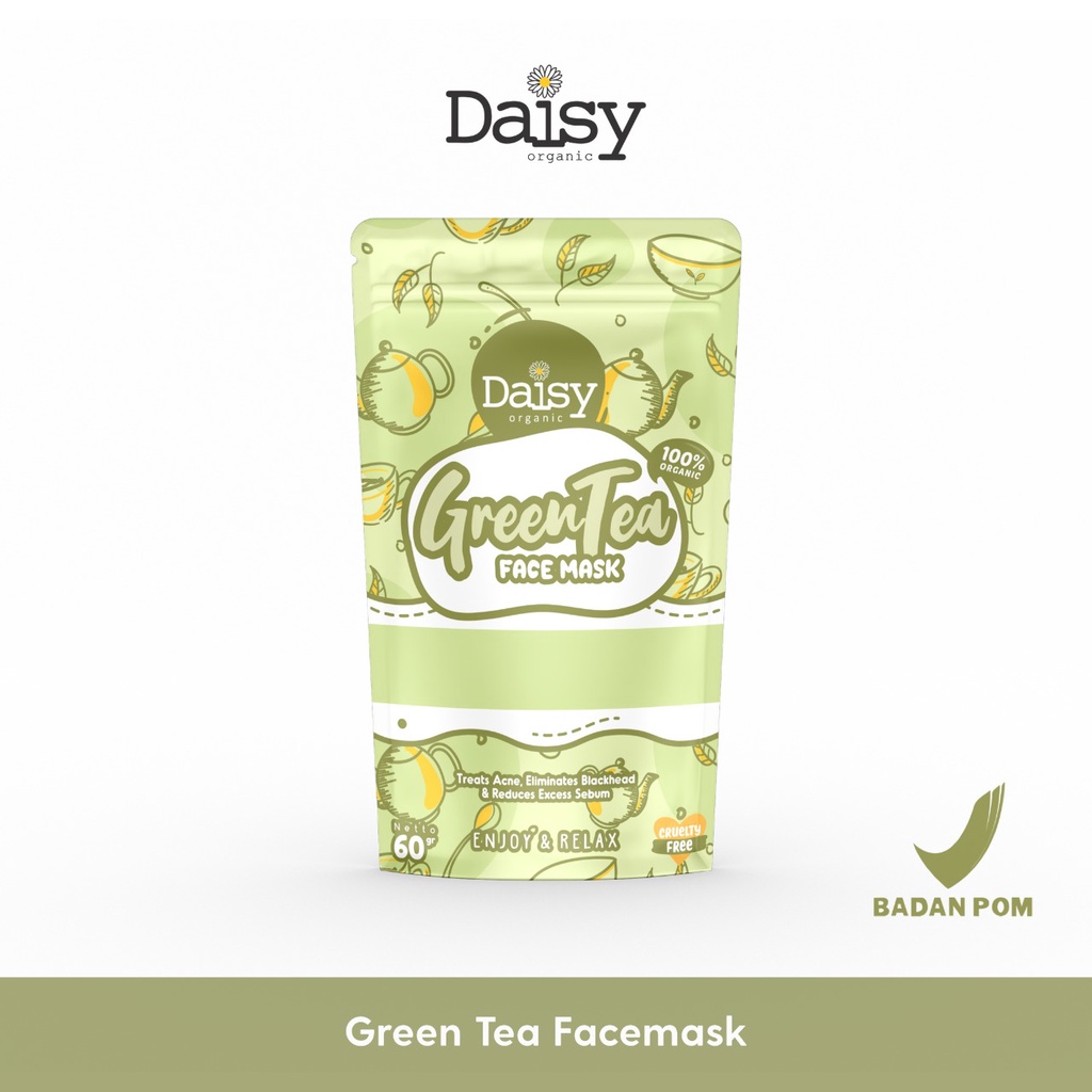 daisy face mask green tea