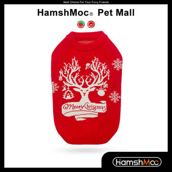 HamshMoc Áo Len Mềm Giáng Sinh Cho Thú Cưng Áo Len Dệt Kim Kỳ Nghỉ Cho Chó Quần Áo Tuần Lộc Bông Tuyết Cho Thú Cưng Đồ Dệt Kim Cho Thú Cưng Đồ Dùng Giáng Sinh Cho Chó Mèo Nhỏ