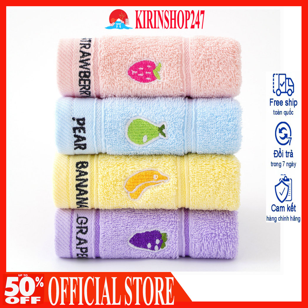 Khăn mặt cao cấp xuất nhật 100% cotton siêu mềm mịn 26x50cm
