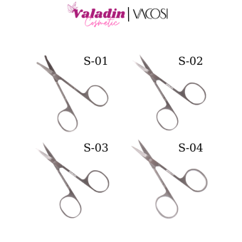 Kéo tỉa mũi Vacosi Curved Scissors S01-S02-S03-S04